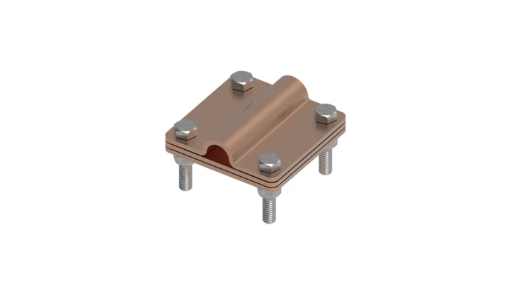 Złącze uniwersalne 3-elem. 80x80 bednarka-pręt16 miedź 215.3.1 CU 21501303