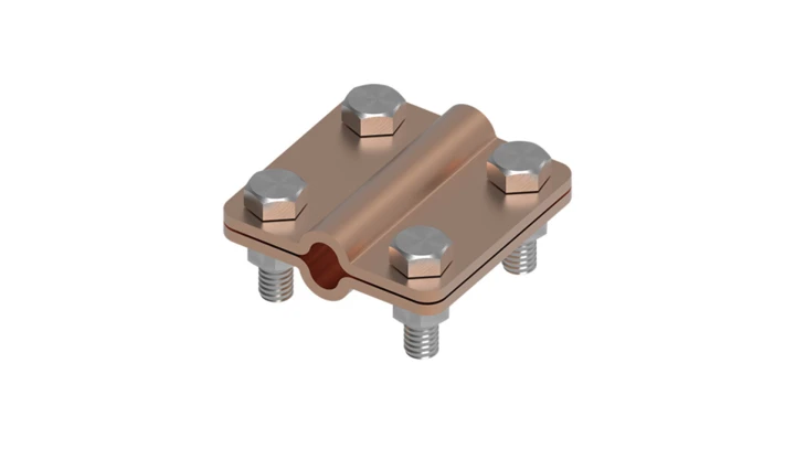 Złącze uniwersalne 2-elem. 60x60 drut8-drut8 miedź 214.4 CU 21400403