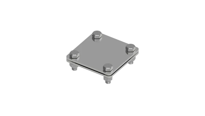 Złącze uniwersalne 2-elem. 80x80 bednarka-bednarka stal nierdzewna 215.1 NI 21500105