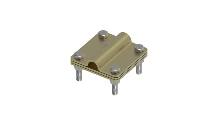 Złącze uniwersalne 3-elem. 80x80 bednarka-pręt16 mosiądz 215.3.1 MS 21501310