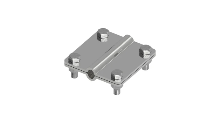Złącze uniwersalne 2-elem. 80x80 drut8-drut8 stal nierdzewna 215.4 NI 21500405