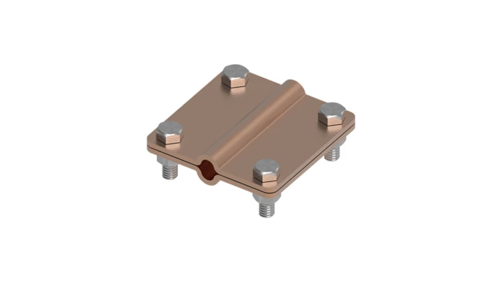 Złącze uniwersalne 2-elem. 80x80 drut8-drut8 miedź 215.4 CU 21500403