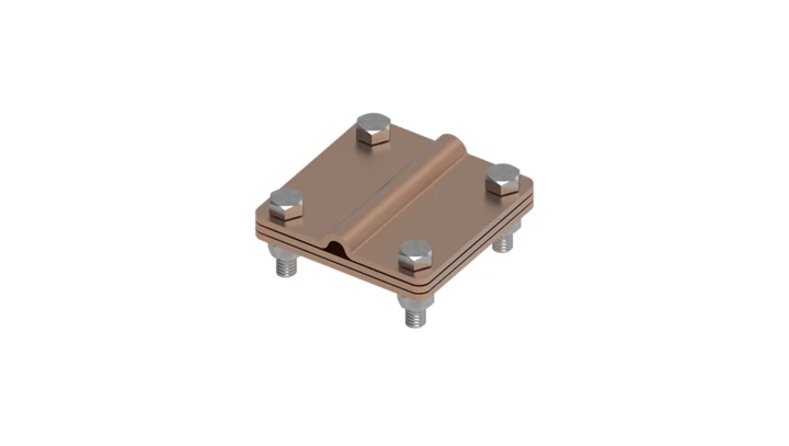 Złącze uniwersalne 3-elem. 80x80 bednarka-drut8 miedź 215.2.1 CU 21501203