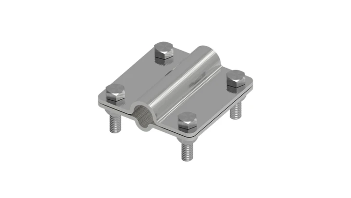 Złącze uniwersalne 2-elem. 80x80 drut8-pręt16 stal nierdzewna 215.6 NI 21500605