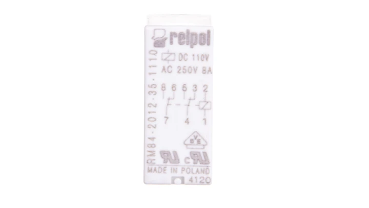 Przekaźnik miniaturowy 2P 110V DC PCB AgNi RM84-2012-35-1110 600339
