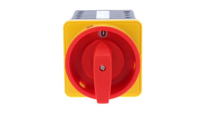 Łącznik krzywkowy 80A przełącznik rozruchowy trójfazowy 0 Y A mocowany do pulpitu czoło zamykane żółto-czerwone SK80-4.831\P08