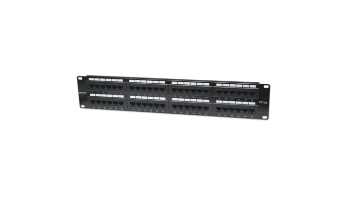 Patch Panel 48-Portów RJ45 UTP Kat.5e 2U Rack 19