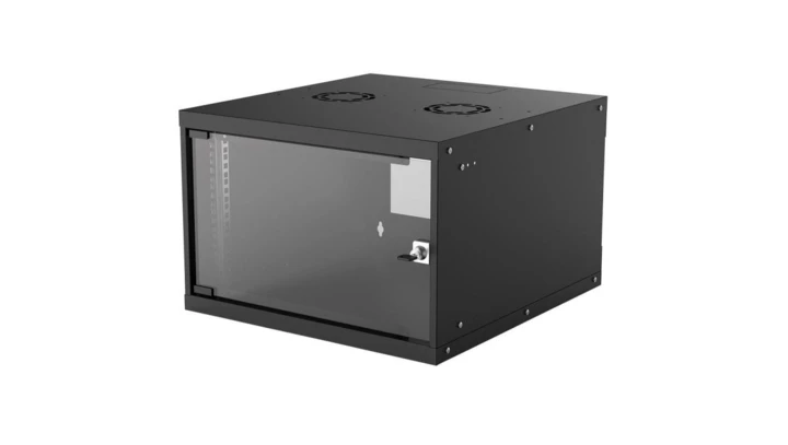 Szafka wisząca 6U 540x560 Rack 19, Basic, Flatpack, czarna