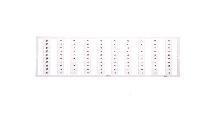 Oznaczniki WMB 10x RSTUVWXYZMp 793-544 /5szt./