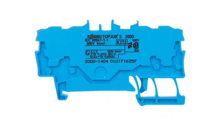 Złączka 4-przewodowa 1,0mm2 niebieska TOPJOBS 2000-1404 /100szt./