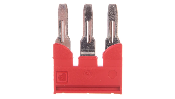 Mostek wtykany 41A 3-torowy czerwony FBS 3-8 3030297 /25szt./