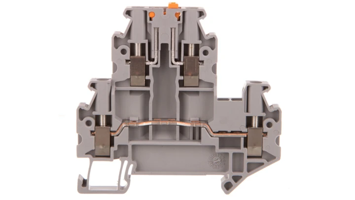Złączka przelotowa 4-przewodowa z odłącznikiem nożowym 2,5mm2 szara UTTB 2,5-MT-P/P 3044640 /50szt./