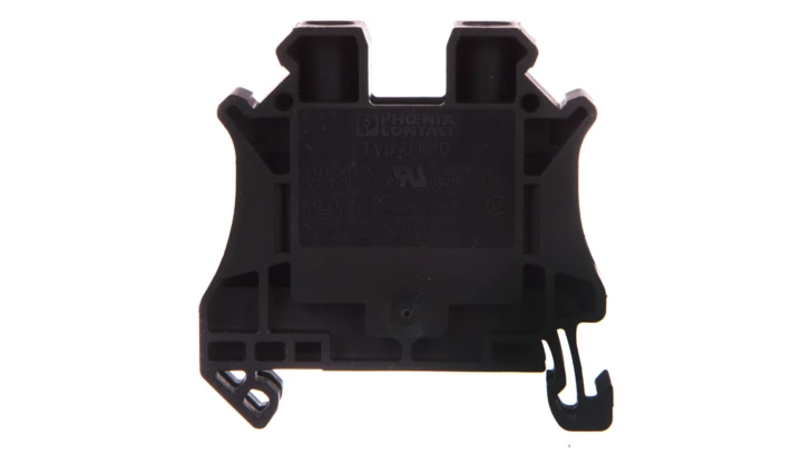 Złączka szynowa przepustowa 2-przewodowa 10mm2 czarna Ex UT 10 BK 3046320 /50szt./