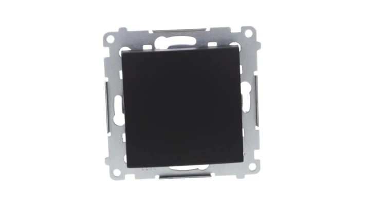 Simon 54 Łącznik krzyżowy bez piktogramu (moduł) 10AX 250V szybkozłącza, czarny mat DW7.01/X/49