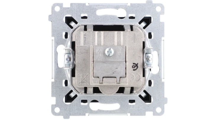 Simon 54 Gniazdo antenowe R-TV przelotowe (moduł) tłumienie TV i R 10 dB czarny mat DAP10.01/49