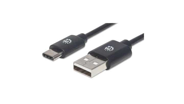 Kabel USB C-A M/M 1,0m USB2.0 Hi-Speed czarny 353298