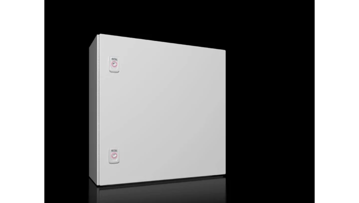 AX Obudowa kompaktowa 500x500x210 mm blacha stalowa z pł. mont. jednodrzwiowa 2 zamki dźwigienkowe 1050000 (1050.000) EC09993710