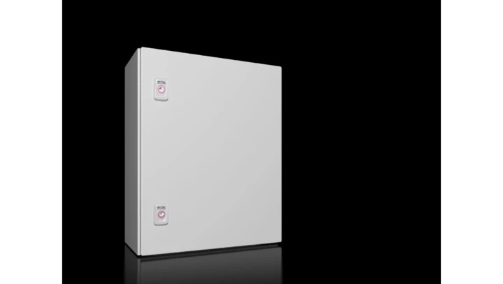 AX Obudowa kompaktowa 400x500x210 mm blacha stalowa z pł. mont. jednodrzwiowa 2 zamki dźwigienkowe 1045.000