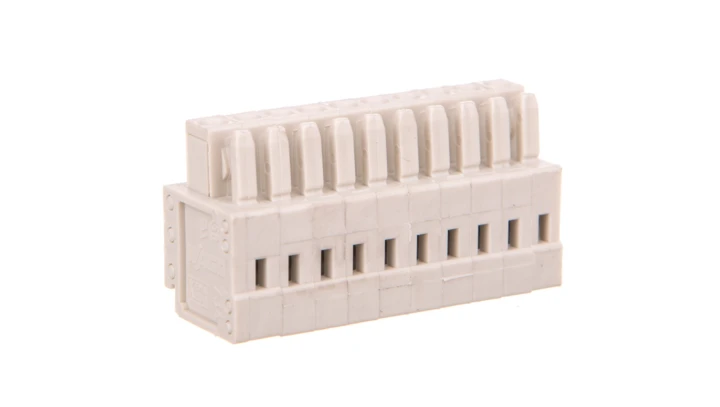 Gniazdo MCS-MINI Classic 10-biegunowe jasnoszare raster 3,5mm 734-110 /50szt./