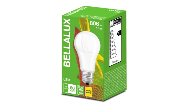 Żarówka LED BELLALUX A 60 E27 8,5W 806lm 2700K 827 FR non-dim 4058075484917