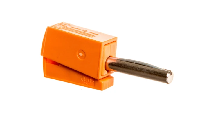 Wtyk bananowy pomaranczowy 215-211 /50szt./