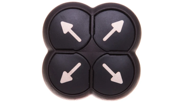 Napęd przycisku 4-ro pozycyjny czarny z samopowrotem M22S-D4-S-X7 286337