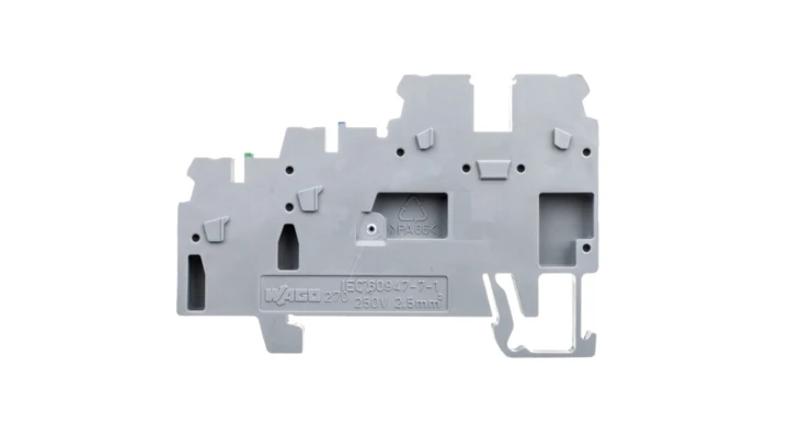 Złączka szynowa 3-przewodowa do elementow wykonawczych szara 270-572 /50szt./