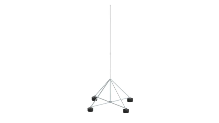 Maszt na czworonogu do zwodów poziomych wysokich 5m aluminium 65.5 AL ZA 2P CZ 65125009