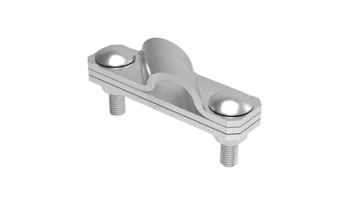 Złącze krzyżowe skośne pręt-bednarka 3-elem. stal nierdzewna 116.1.2 NI 11602105