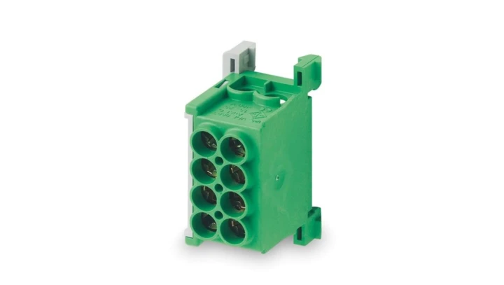 Blok rozdzielczy MAG25-2 kolor zielony 4x25mm² 1000V/1500V AC/DC VDE MAG1250G32