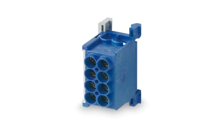 Blok rozdzielczy MAG25-2 kolor niebieski 4x25mm² 1000V/1500V AC/DC VDE MAG1250B32