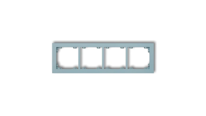 DECO Ramka poczwórna DECO Pastel Matt lazurowy 48DR-4