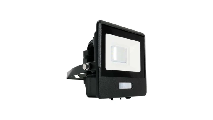 Projektor LED z czujnikiem ruchu 10W 735lm 4000K Dioda SAMSUNG IP65 Czarny 5 Lat Gwarancji 20257