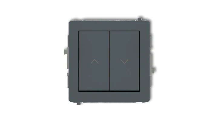 DECO Mechanizm łącznika żaluzjowego z podtrzymaniem grafitowy mat 28DWP-88