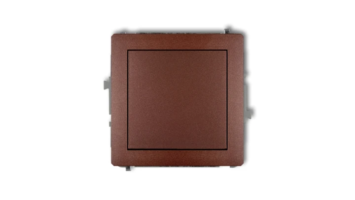 DECO Mechanizm łącznika krzyżowego (jeden klawisz bez piktogramu) brązowy metalik 9DWP-6.1