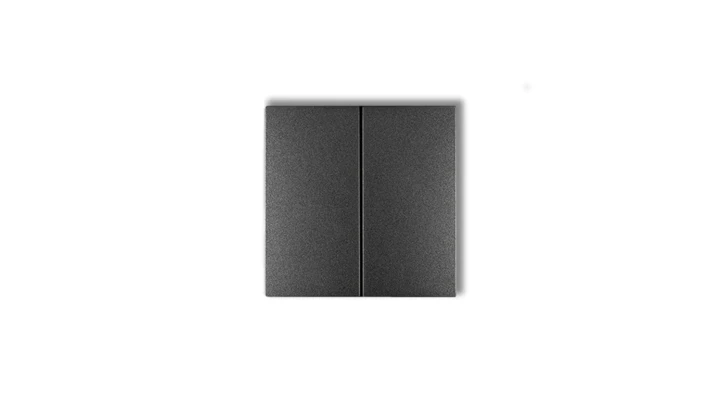 Klawisze podwójne do łączników DECO, FLEXI, MINI (komplet dwóch sztuk) grafitowy 11DKL-2