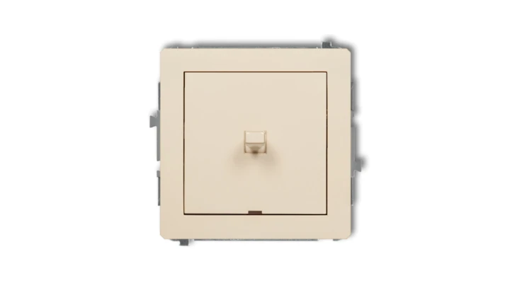 DECO Mechanizm łącznika krzyżowego w stylu amerykańskim (jeden klawisz bez piktogramu) beżowy 1DWPUS-6.1
