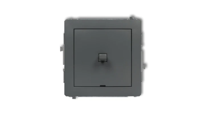 DECO Mechanizm łącznika krzyżowego w stylu amerykańskim (jeden klawisz bez piktogramu) grafitowy mat 28DWPUS-6.1