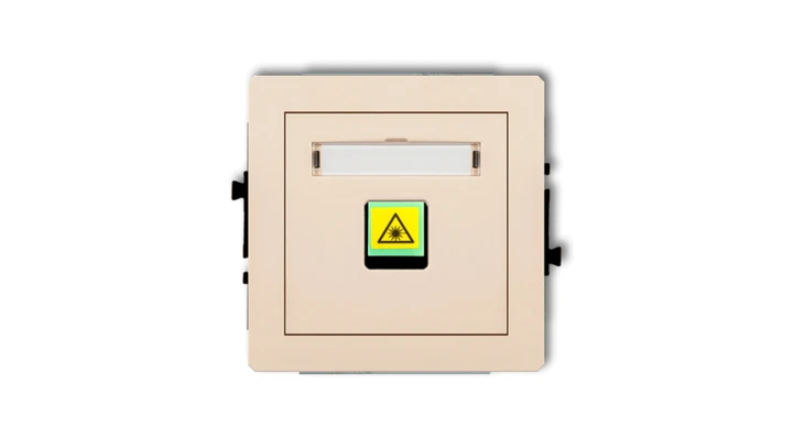 DECO Mechanizm gniazda światłowodowego/optycznego pojedynczego beżowy 1DGOP-1