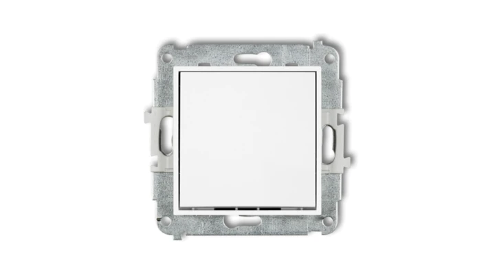 Mechanizm łącznika krzyżowego (jeden klawisz bez piktogramu) biały mwp-6.1