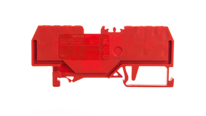 Złączka 4-przewodowa 1,5mm2 czerwona 279-833 /100szt./