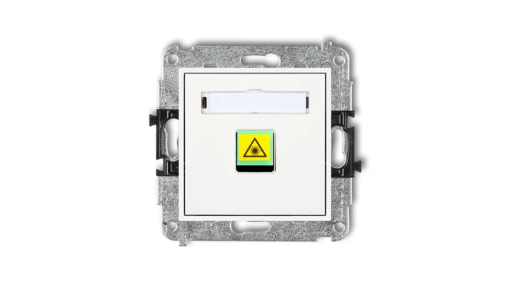 MINI Mechanizm gniazda światłowodowego/optycznego pojedynczego biały MGOP-1