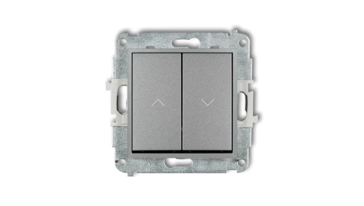 MINI Mechanizm łącznika żaluzjowego z podtrzymaniem srebrny metalik 7MWP-88