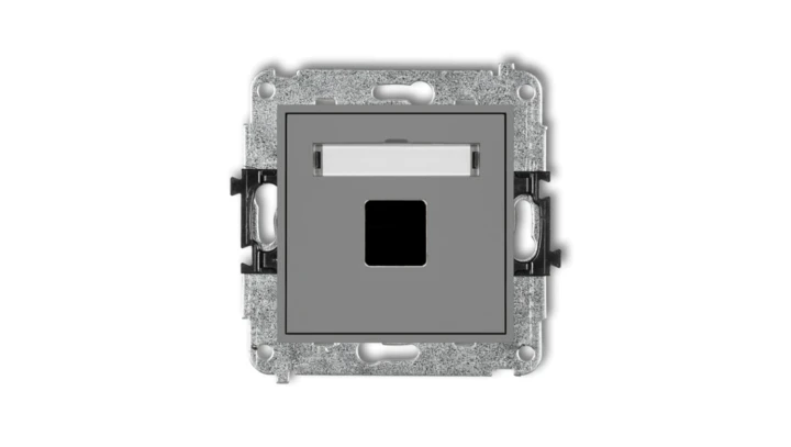 Mechanizm gniazda multimedialnego pojednczego bez modułu (standard Keystone) 27MGM-1P