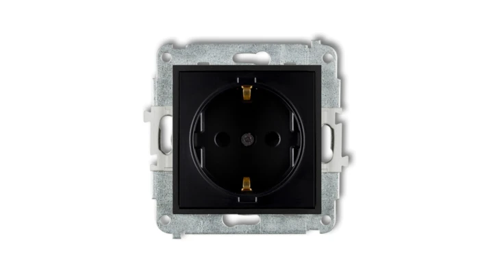 Mechanizm gniazda pojedynczego z uziemieniem SCHUKO 2P+Z (przesłony torów prądowych) 12MGP-1sp