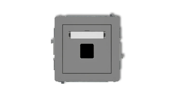 Mechanizm gniazda multimedialnego pojedynczego bez modułu (standard Keystone) 27DGM-1P