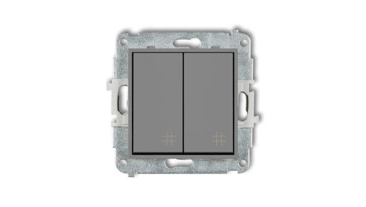 MINI Łącznik krzyżowy podwójny szary mat 27MWP-66