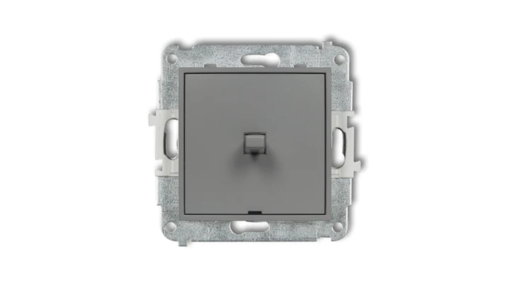 MINI Mechanizm łącznika krzyżowego w stylu amerykańskim (jeden klawisz bez piktogramu) szary mat 27MWPUS-6.1