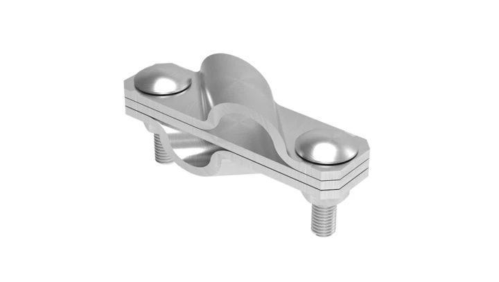 Złącze krzyżowe skośne pręt-pręt 3-elem. stal nierdzewna 116.8 NI 11600805