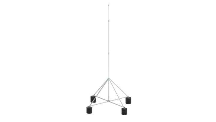 Maszt izolowany na czworonogu do zwodów poziomych wysokich 6m aluminium 65.6 AL IZ 4P CZ 65346009